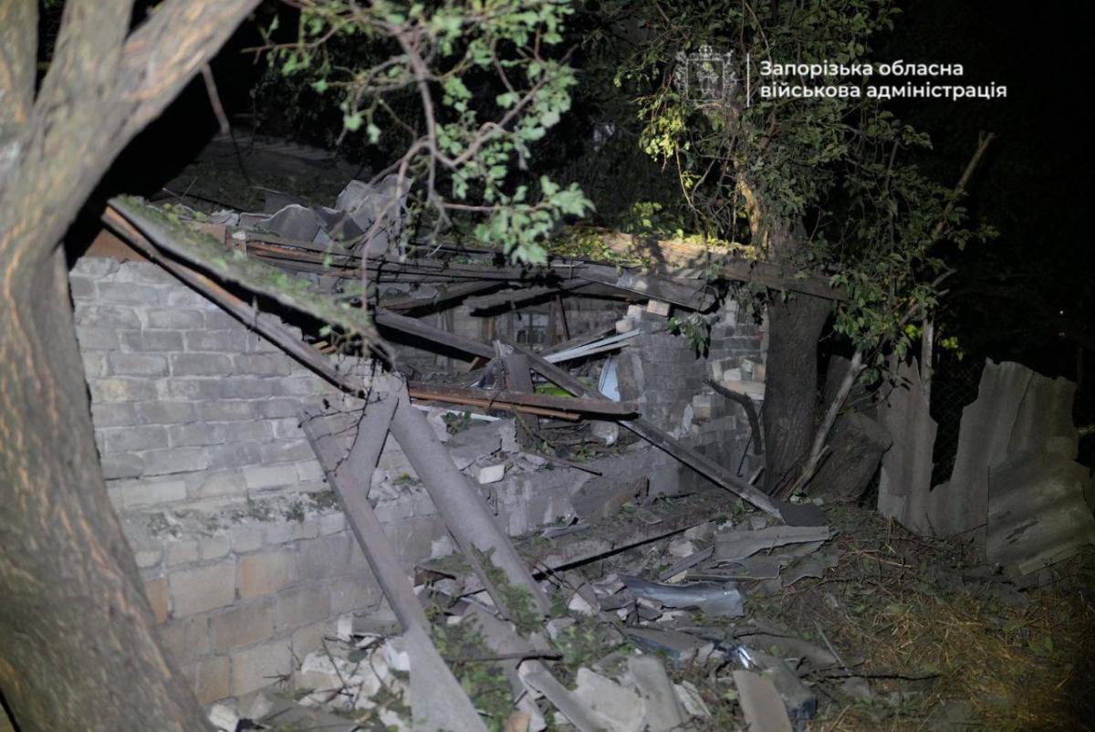 Атака дронов по Запорожью 6 сентября Атака дронов по Запорожью 6 сентября