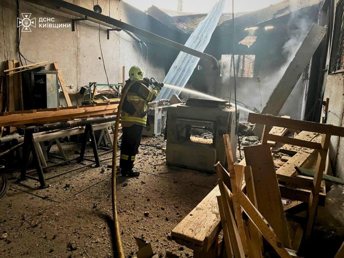 Удар РФ по Київській області 22 вересня Удар РФ по Київській області 22 вересня