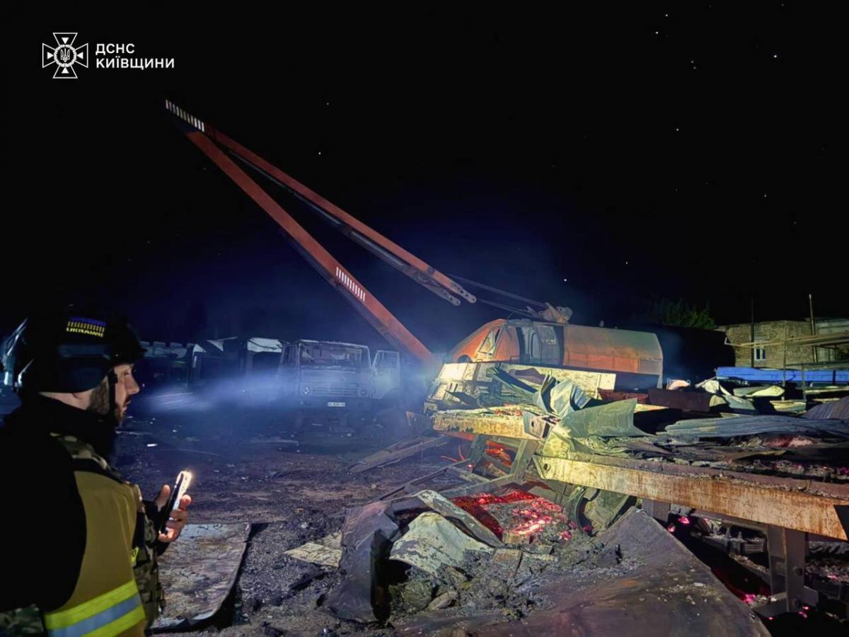 Удар РФ по Київській області 22 вересня Удар РФ по Київській області 22 вересня