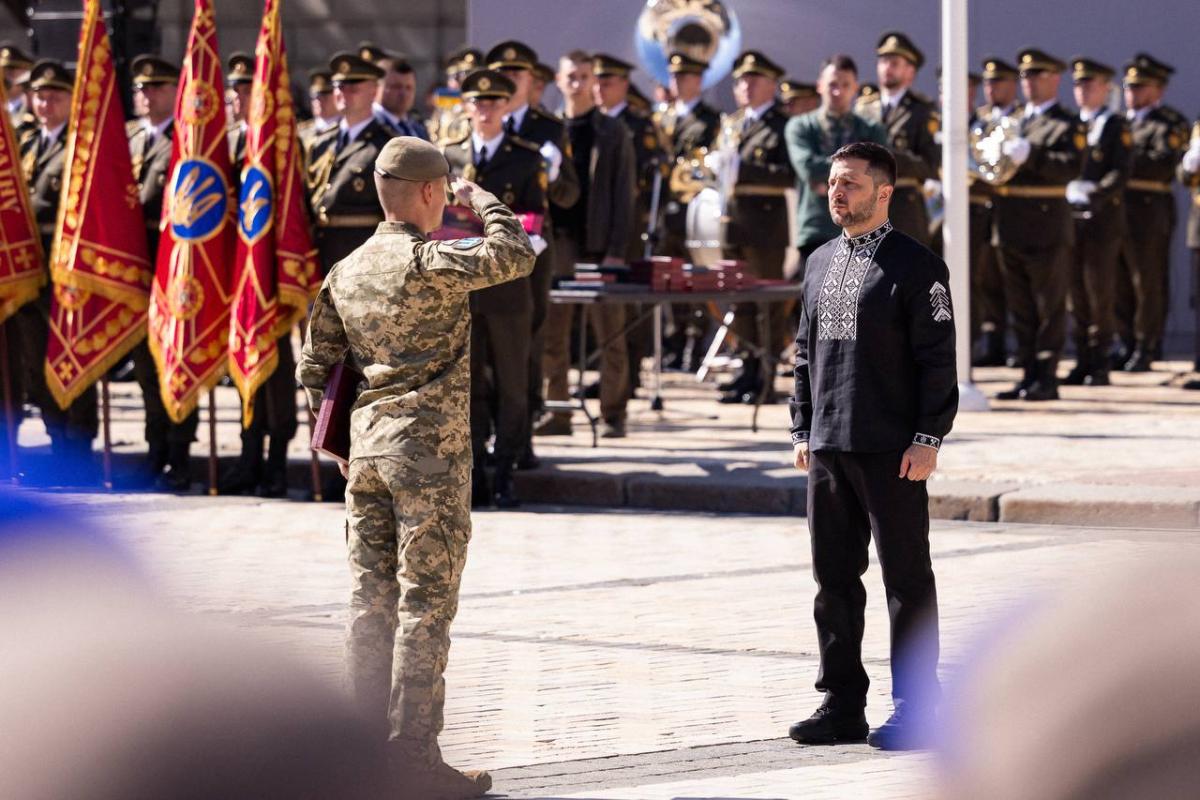 Володимир Зеленський у День Незалежності України Володимир Зеленський у День Незалежності України