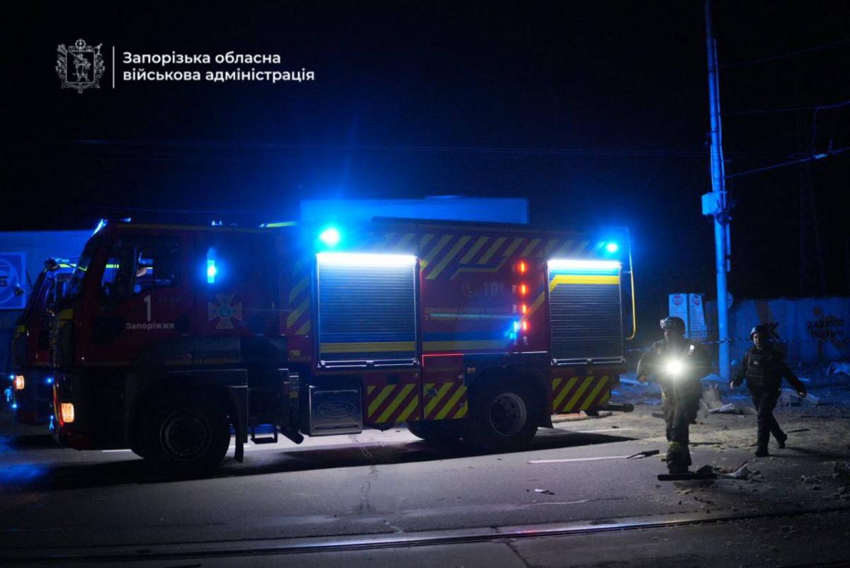 Наслідки удару по Запоріжжю