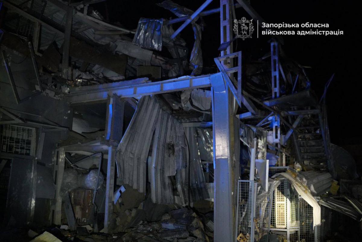 Наслідки удару по Запоріжжю
