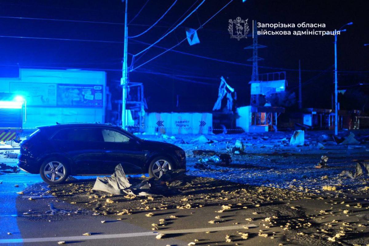 Наслідки удару по Запоріжжю