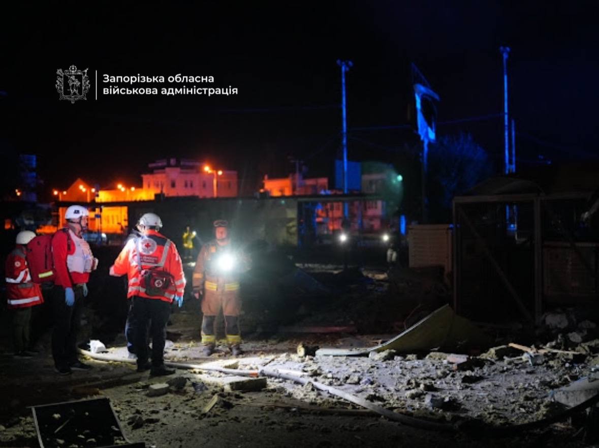 Наслідки удару по Запоріжжю