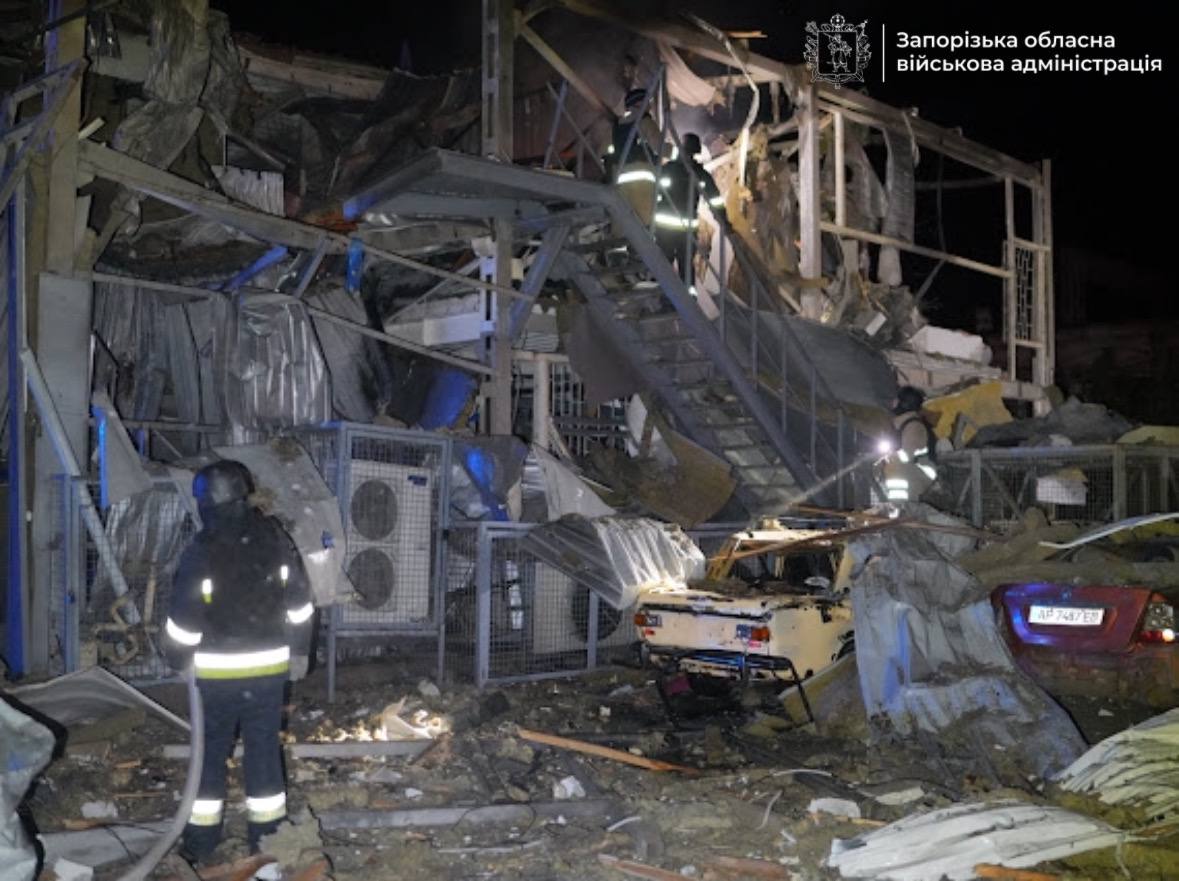 Наслідки удару по Запоріжжю