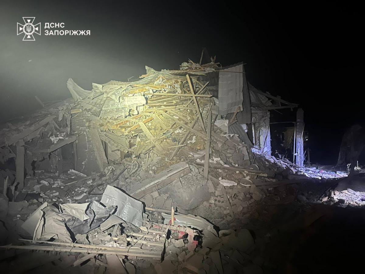 Наслідки удару по Запоріжжю