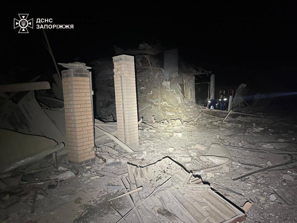 Наслідки удару по Запоріжжю