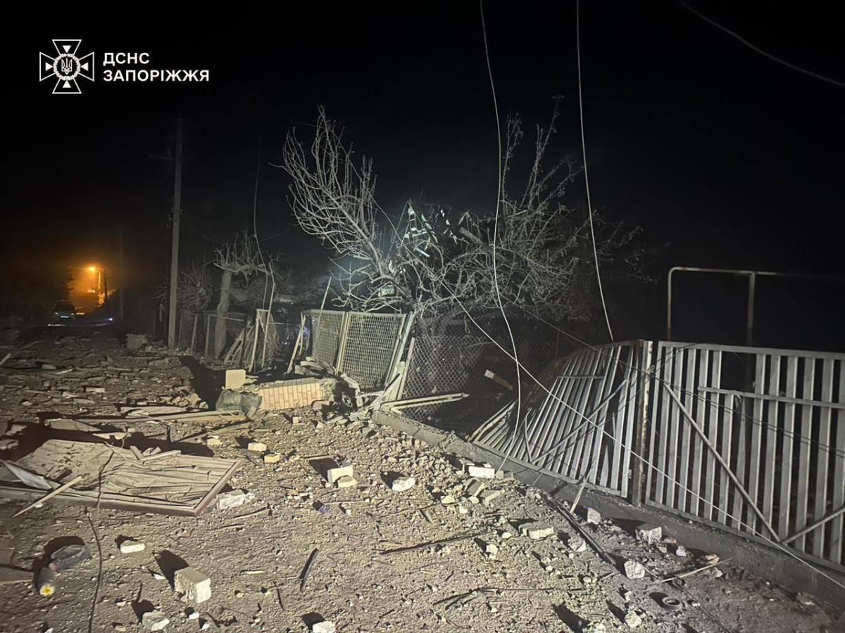 Наслідки удару по Запоріжжю