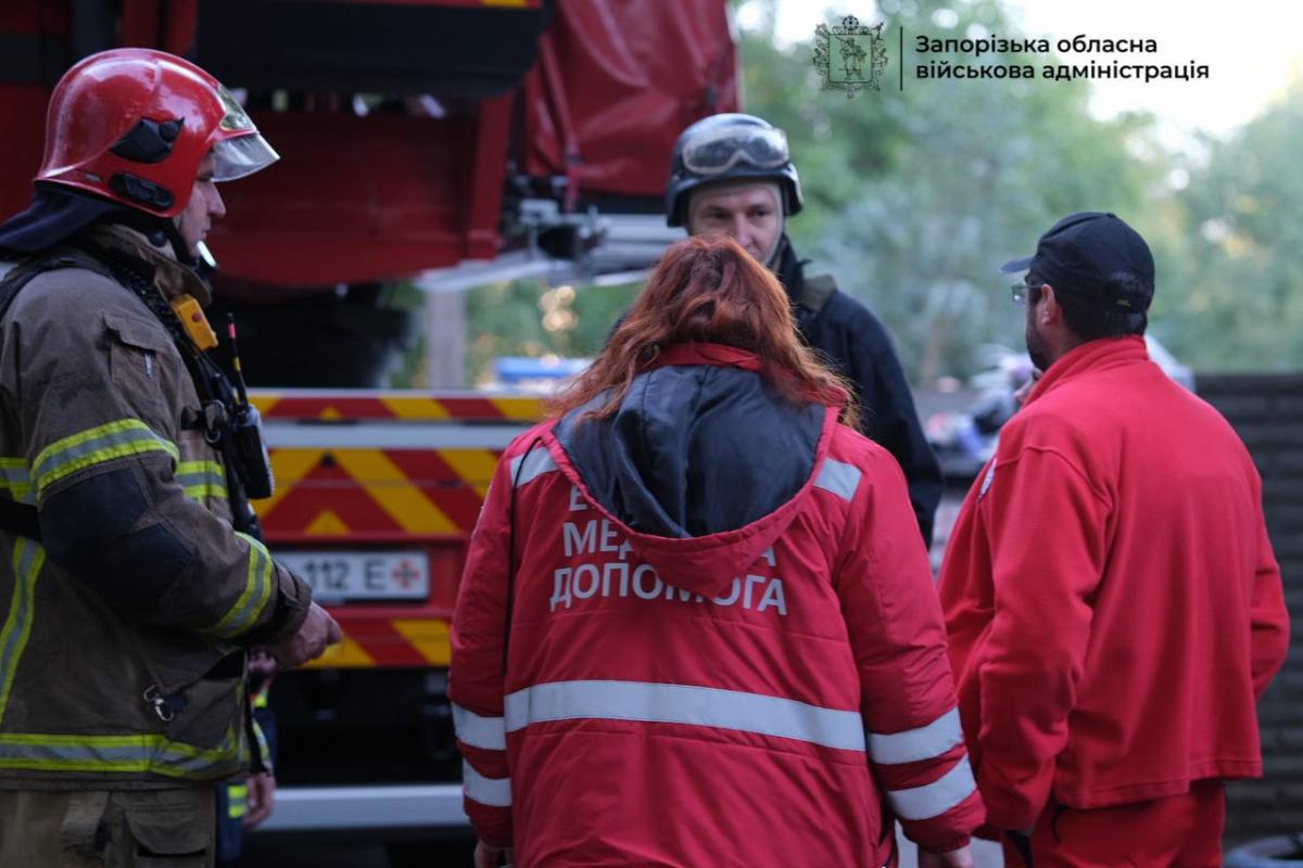Наслідки удару по Запоріжжю