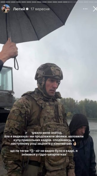 Тарас Цымбалюк на сьемках Тарас Цымбалюк на сьемках