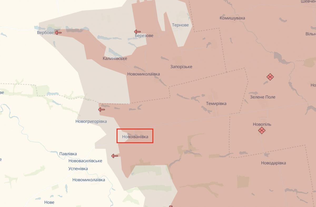 Новоіванівка на карті Новоіванівка на карті