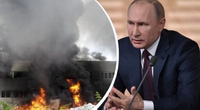 Путин, НПЗ, завод, взрыв, пожар Путин, НПЗ, завод, взрыв, пожар