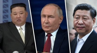 Путин, Ким Чен Ын, Си Цзиньпин Путин, Ким Чен Ын, Си Цзиньпин