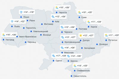Температура впаде до +16: які області України накриють дощі та похолодання Температура впаде до +16: які області України накриють дощі та похолодання