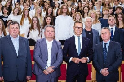 Президент Фінляндії до студентів КНУ Президент Фінляндії до студентів КНУ