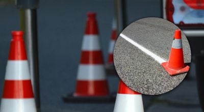 Прихований сигнал водіям: що насправді означає лежачий конус на дорозі Прихований сигнал водіям: що насправді означає лежачий конус на дорозі
