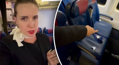 стюардесса, кресла самолета стюардесса, кресла самолета
