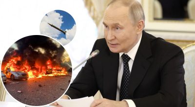 Путин, ракетный обстрел Путин, ракетный обстрел