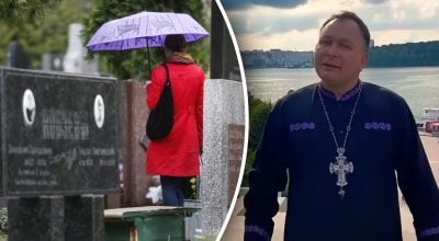 Кладбище, священник Алексей Филюк Кладбище, священник Алексей Филюк