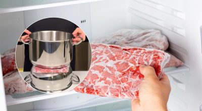 М'ясо розморозиться за лічені хвилини: простий лайфхак із каструлями