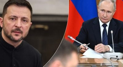 Зеленский, Путин 