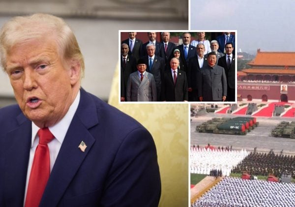 Великий військовий парад у Пекіні: Трамп звинуватив РФ, Китай і КНДР у плануванні змови