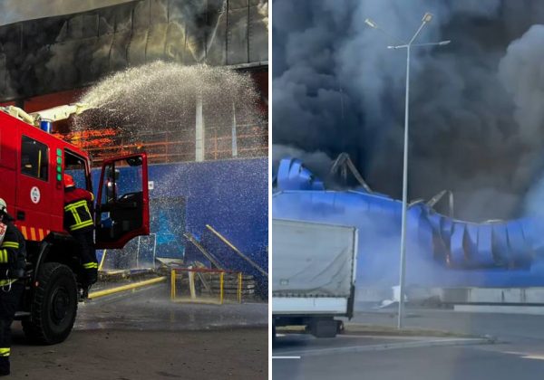 Убытки колоссальные: РФ ударила дронами по Эпицентру, пожар до сих пор тушат