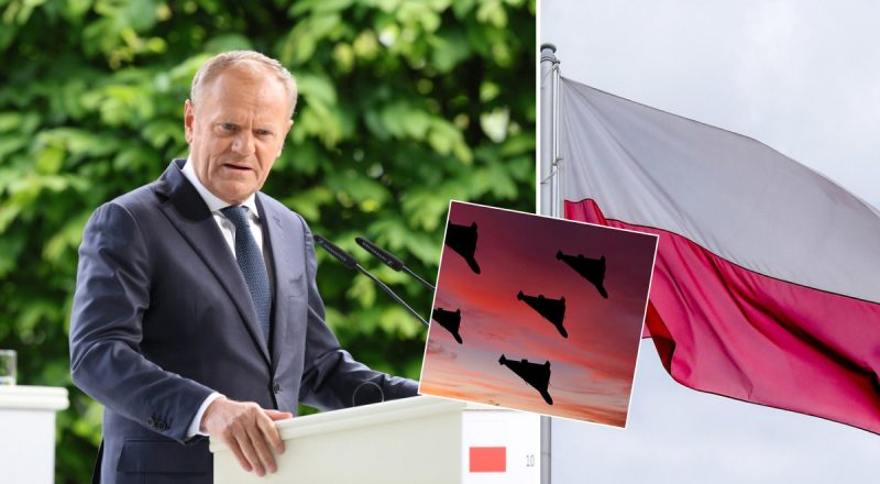 "Драматическая ночь в польском небе": Туск сделал важные заявления об атаке дронов РФ