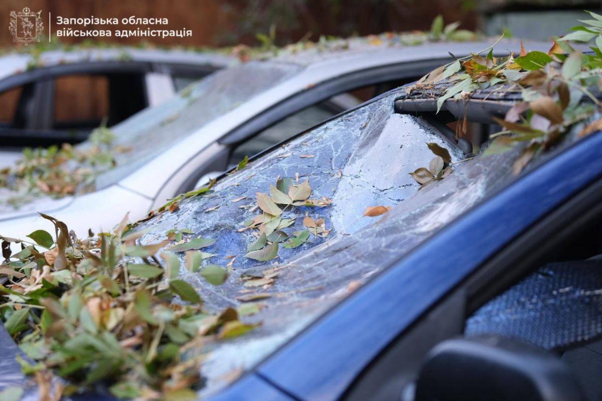 Наслідки удару по Запоріжжю