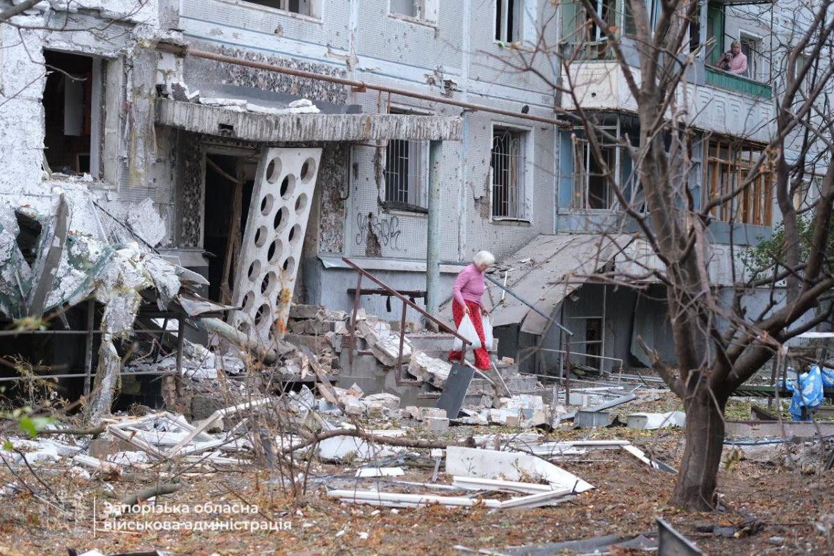 Наслідки удару по Запоріжжю