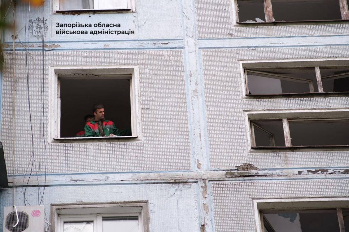 Наслідки удару по Запоріжжю