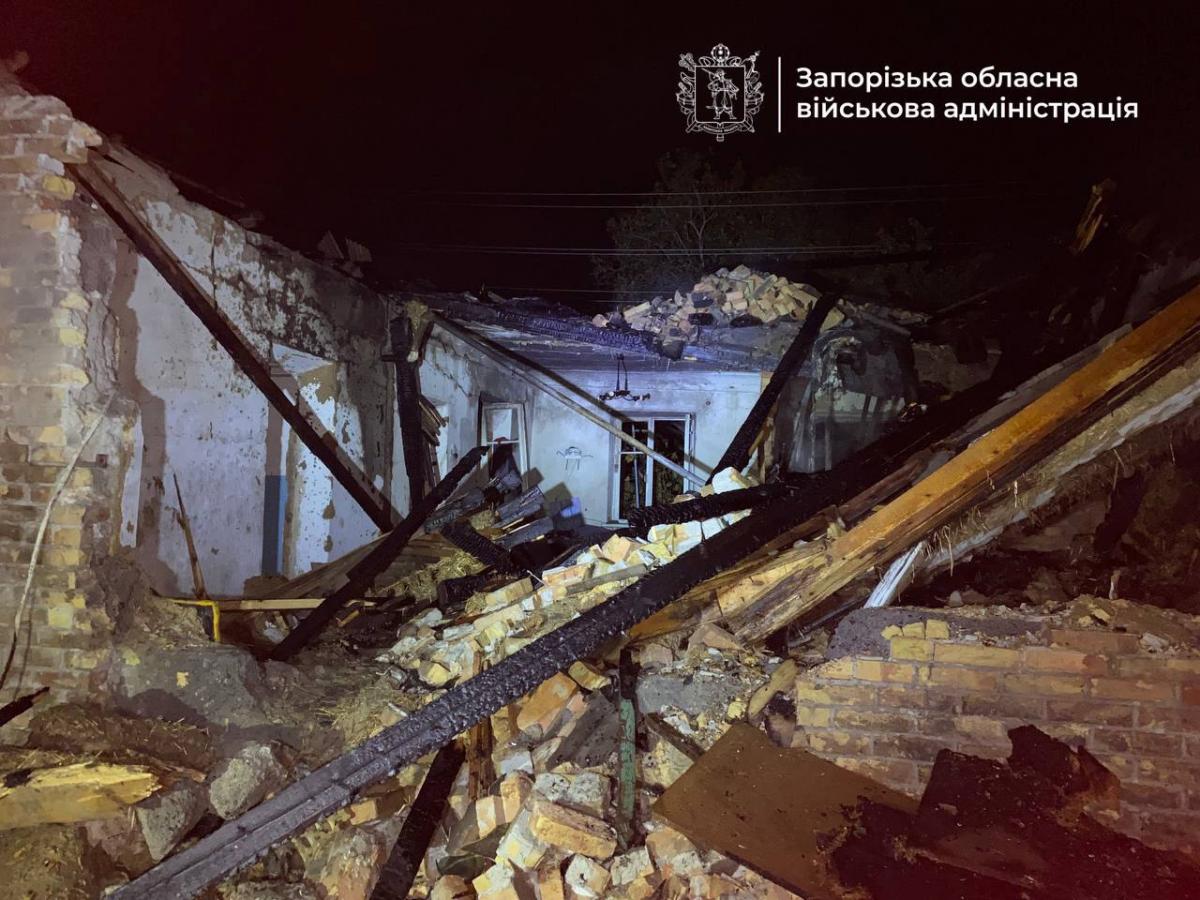 Наслідки нічної атаки РФ на Запоріжжя Наслідки нічної атаки РФ на Запоріжжя