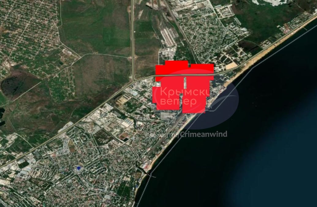 Пожежу в Криму видно з космосу Пожежу в Криму видно з космосу