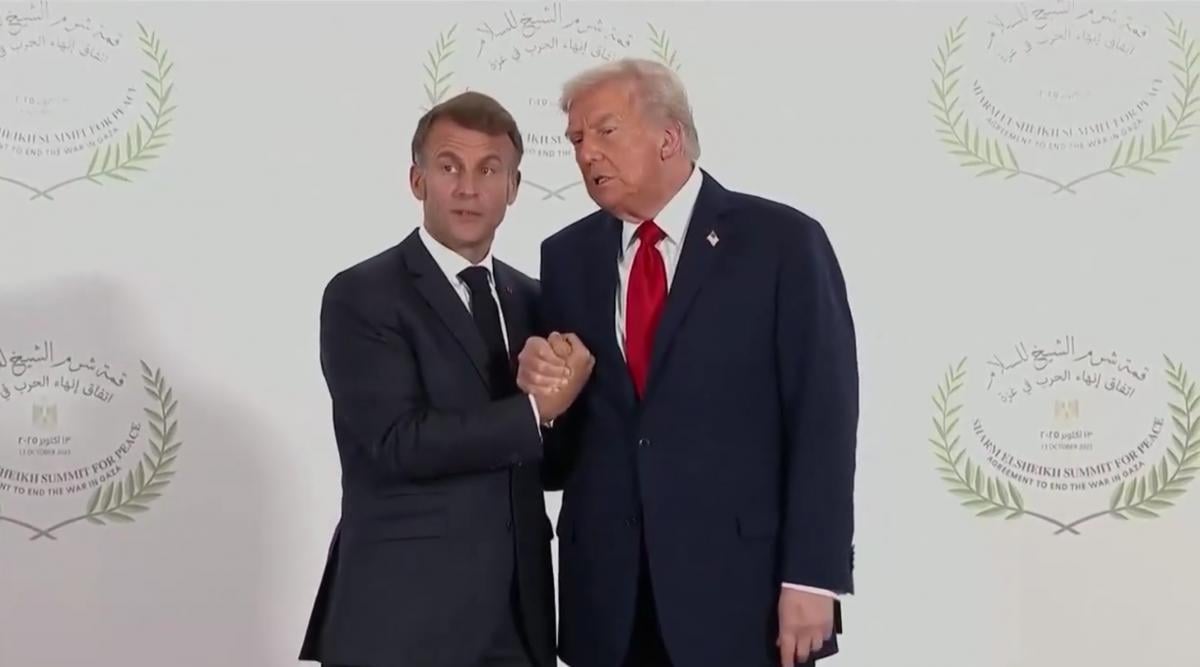 Трамп і Макрон на саміті в Єгипті Трамп і Макрон на саміті в Єгипті