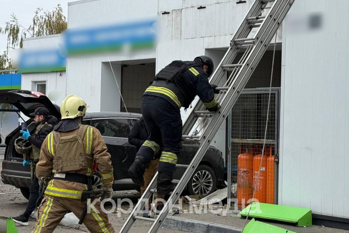 Удар по АЗС в Сумах Удар по АЗС в Сумах