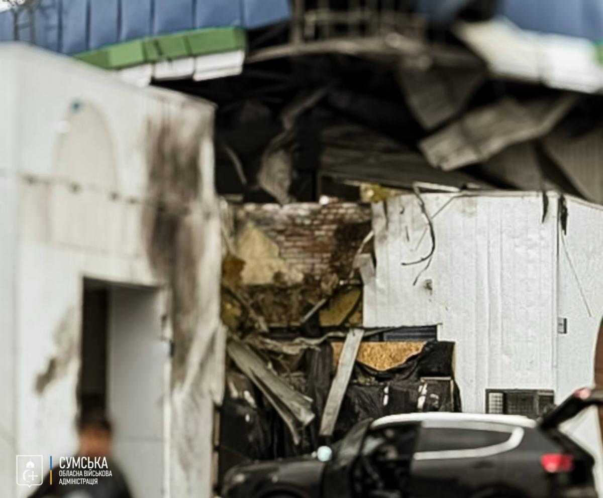 Удар по АЗС в Сумах Удар по АЗС в Сумах