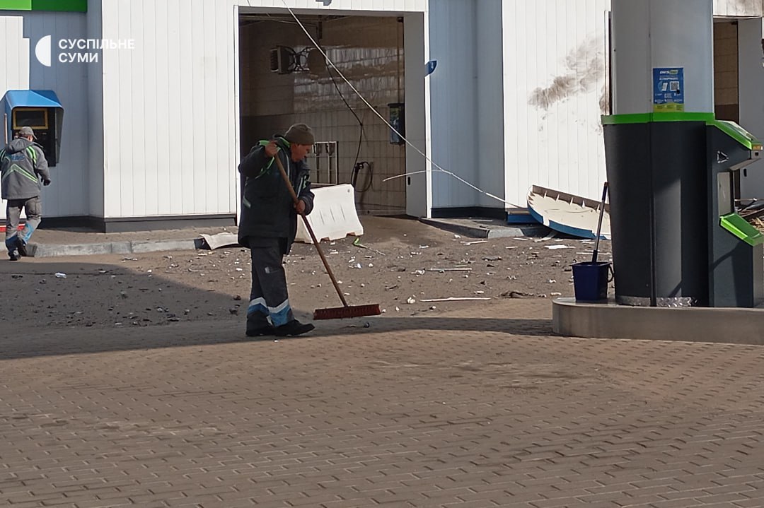 Удар по АЗС в Сумах Удар по АЗС в Сумах