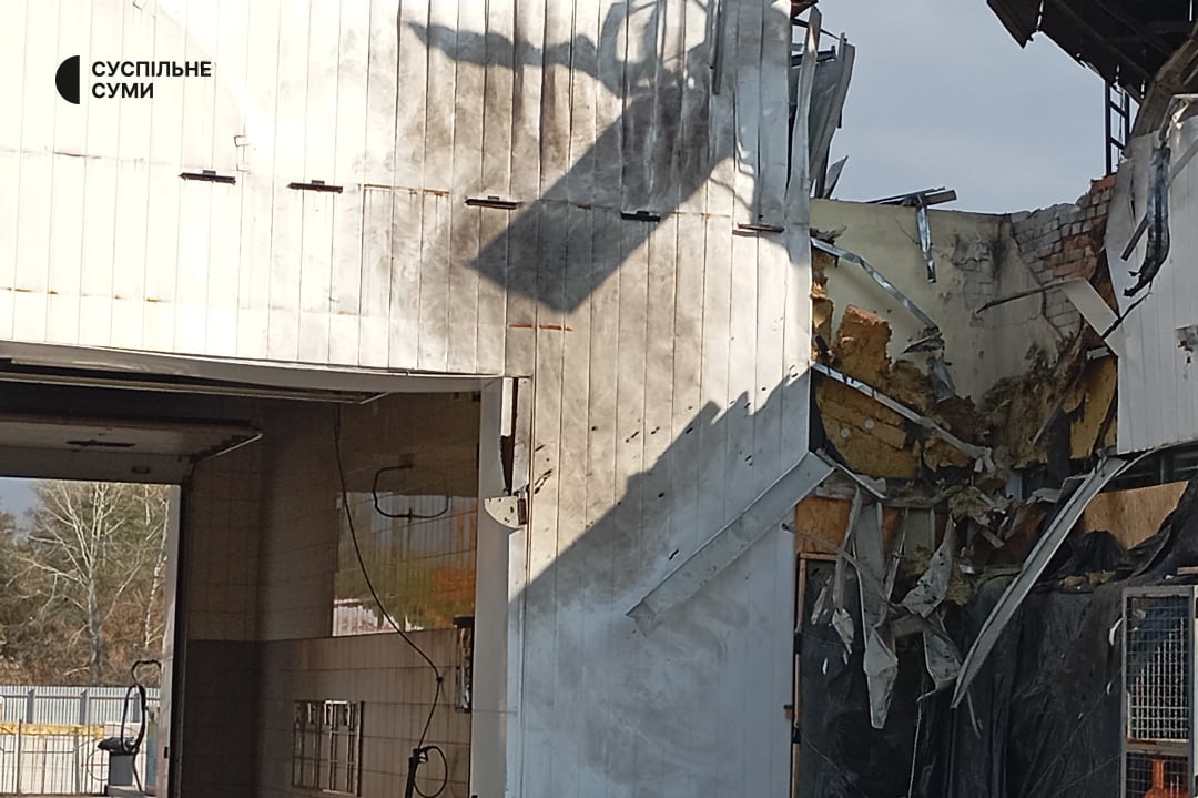 Удар по АЗС в Сумах Удар по АЗС в Сумах