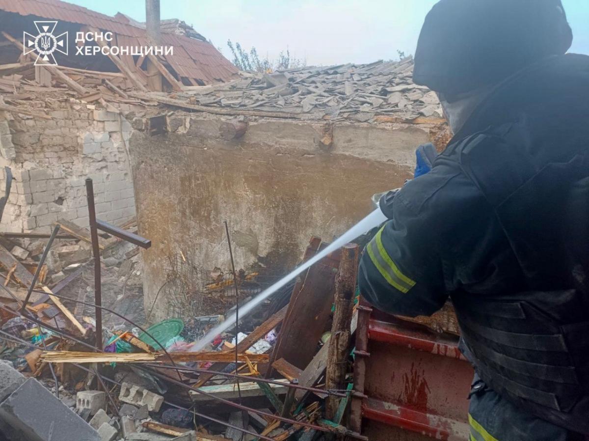 Удары по Херсону