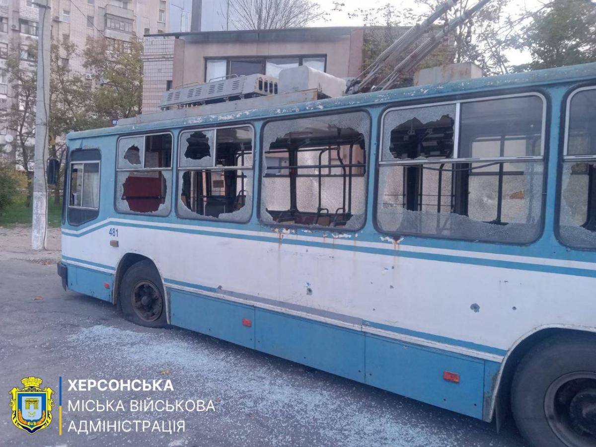 Удары по Херсону