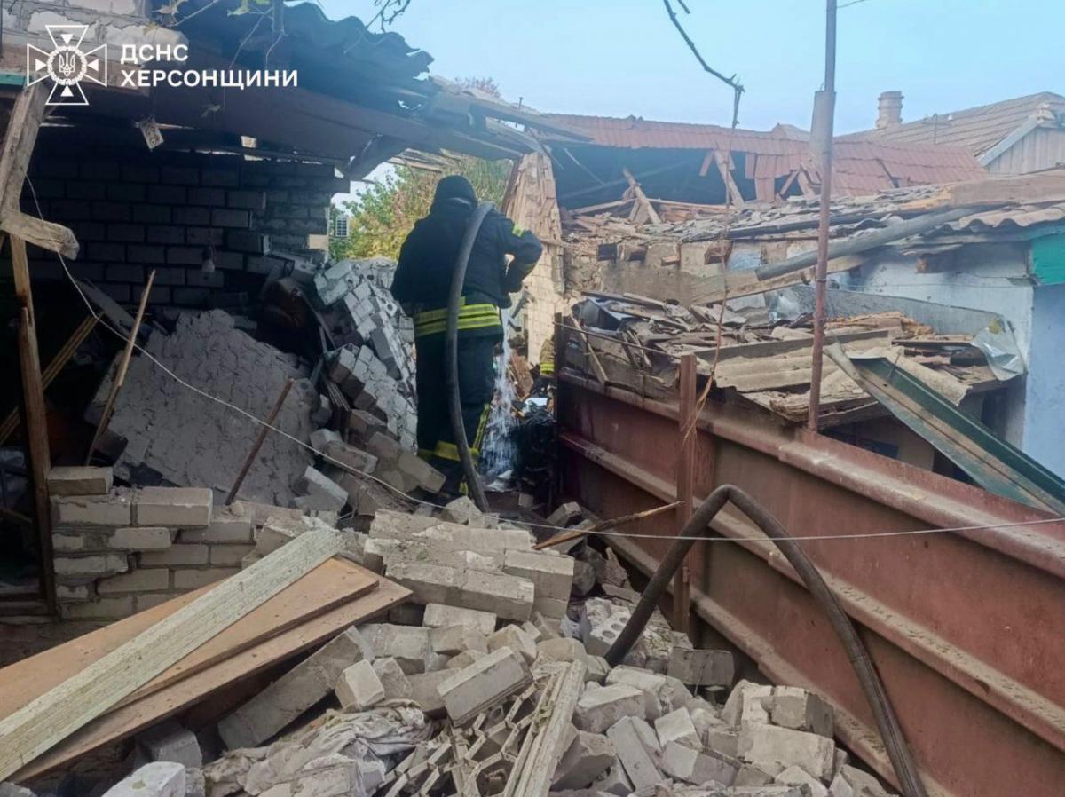 Удары по Херсону