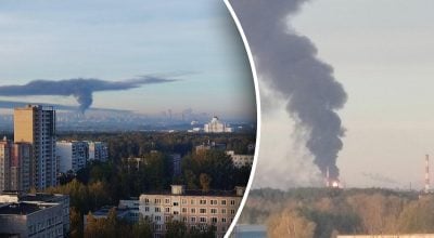 Пожар на НПЗ Ярославле Пожар на НПЗ Ярославле