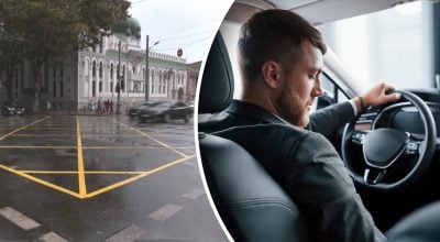 Жовта коробчаста розмітка з'явилася на дорогах України: що вона означає Жовта коробчаста розмітка з'явилася на дорогах України: що вона означає