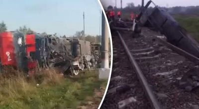 Ешелон 'знесло' з рейок: ГУР провели зухвалу операцію в Ленінградській області РФ Ешелон 'знесло' з рейок: ГУР провели зухвалу операцію в Ленінградській області РФ
