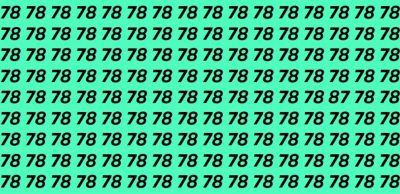 Ребус для тих, у кого чудовий зір: треба за 7 секунд знайти цифру 87