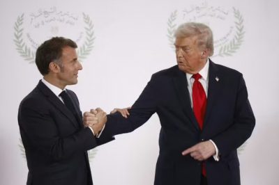 Трамп і Макрон влаштували "битву рукостискань" і обмінялися шпильками на публіці