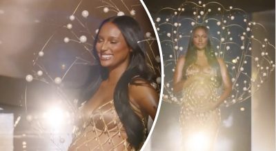 Показ Victoria's Secret відкрила вагітна модель: феєричне відео