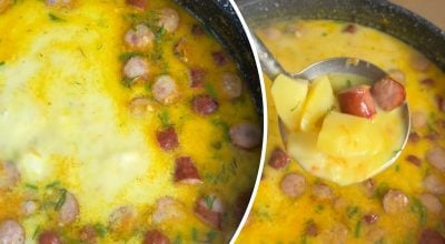 Суп с сосисками Суп с сосисками