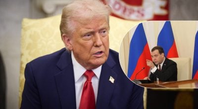Трамп, Медведєв Трамп, Медведєв