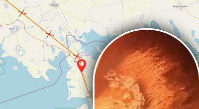 Подрыв логистики РФ в армянске Подрыв логистики РФ в армянске